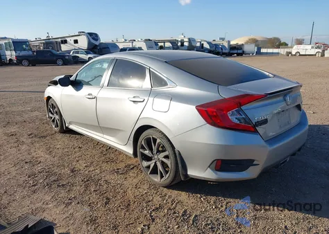 2019 Honda Civic Sport z USA, uszkodzony, nr VIN 19XFC2F86KE040457